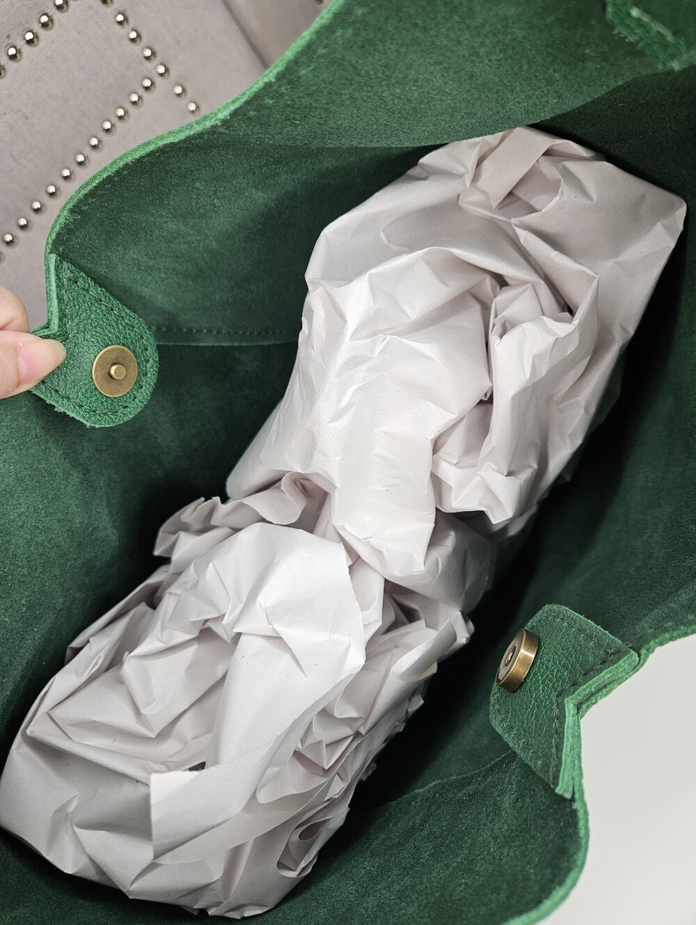 Portland Leather Goods Oversized Naomi Bacalar Green - Picture 9 of 16